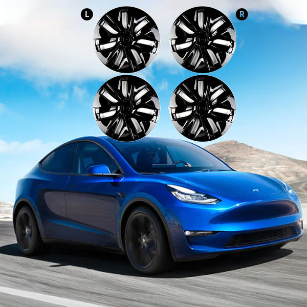 Tesla Model Y 19' Wheel Covers - Jet Black