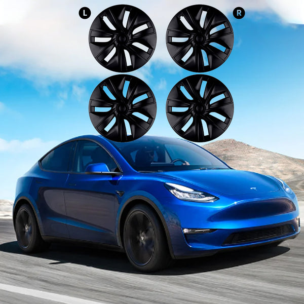 Tesla Model Y 19' Wheel Covers - Matte Black