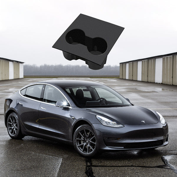 Tesla Premium Silicone Cup Holder Insert for Model 3 & Model Y