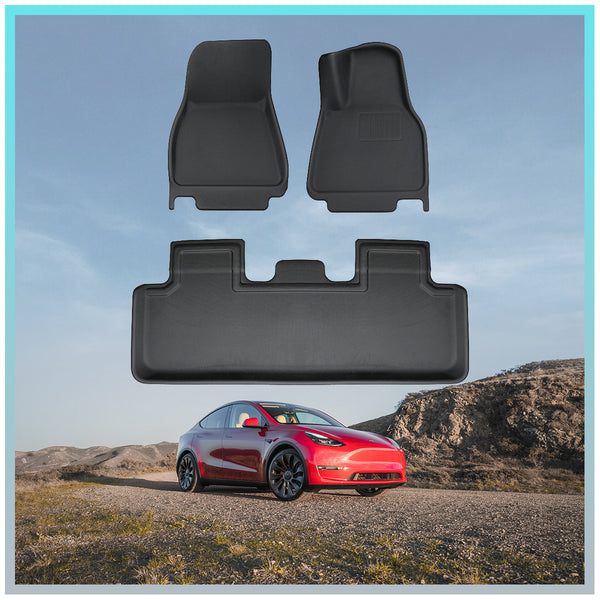 Tesla Model Y 3D All-Weather XPE Floor Mat - 3PCS Set