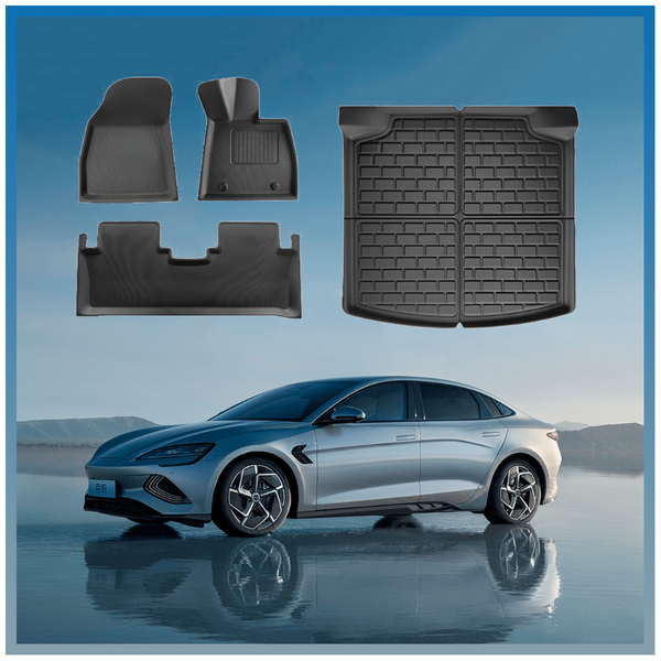 BYD Seal All-Weather 3D XPE Floor Mats and Trunk Mat 4PCS Set