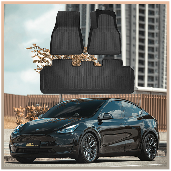 Tesla Model Y 3D All-Weather TPE Floor Mats - 3PCS Set