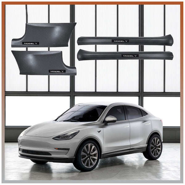 Tesla Model Y Front and Rear Door Sill Protectors